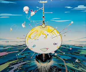 ポップアート／【村上 隆】Mamu Came from the sky／額装（村上