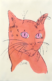 アンディ・ウォーホル Andy Warhol 「サムという名の猫と一匹の青い猫」より（IV.57A） | BROWSE | Walls Tokyo