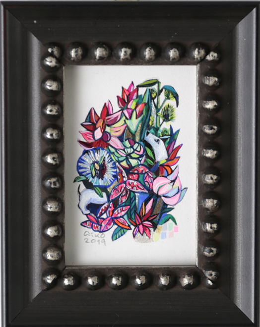 2173 渡辺楊子「菜の花」 リトグラフ+手彩色 絵画 渡辺 愛子 Aiko Watanabe 熱い国の花 | ONLINE STORE | Walls Tokyo