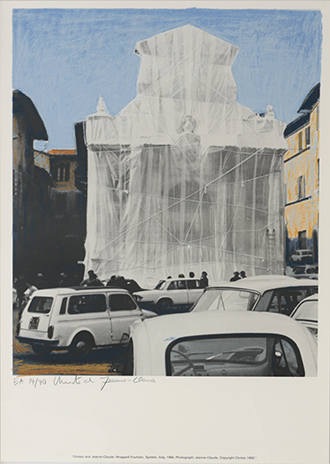 Wrapped Fountain, Spoleto, Italy, 1968