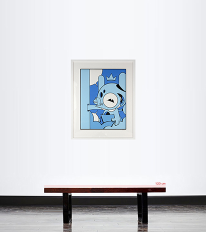 HAND in WALL / BLUE