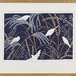 Autumn grasses and birds（額装済）