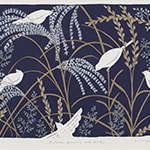 Autumn grasses and birds（額装済）