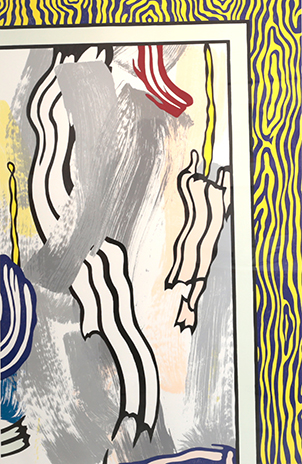 青色と黄色の壁：「絵画」シリーズより|ロイ・リキテンシュタイン 